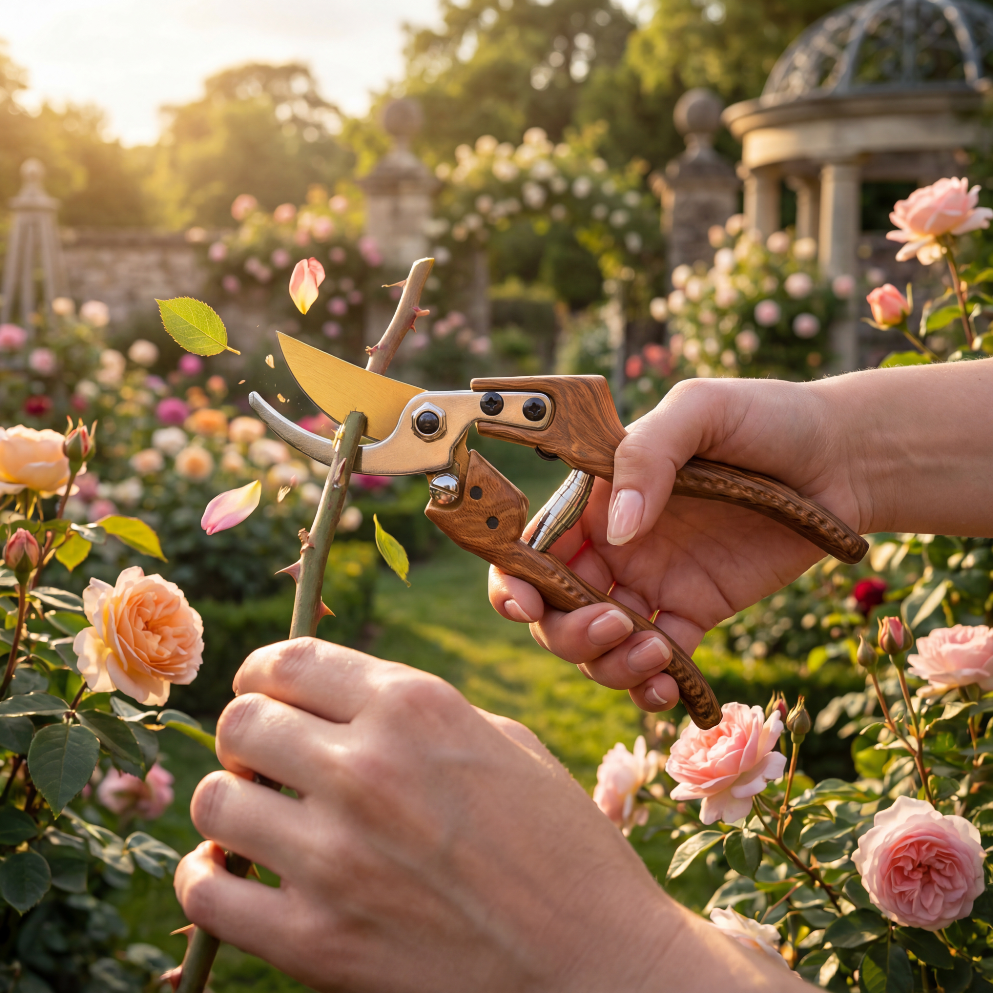 Bold Art Gartenschere in Aktion